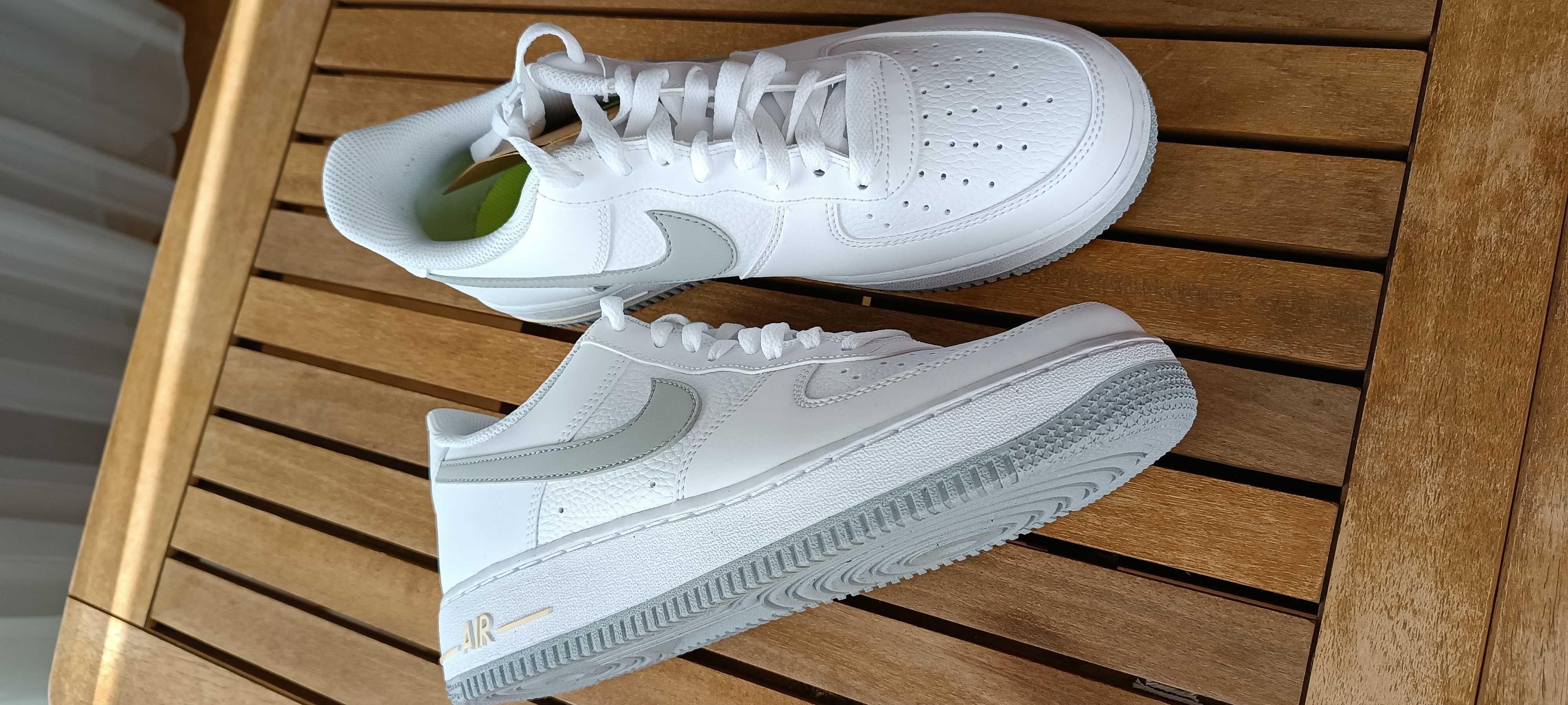 (r. 41 /us8) Nike Air Force 1 Low '07 White Wolf Grey Volt FJ4825,-100