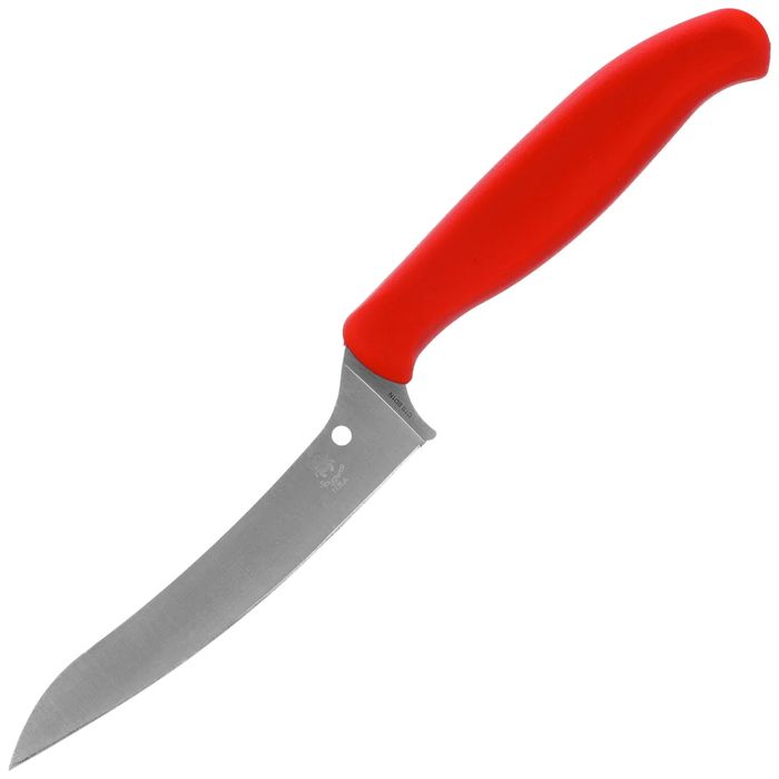Nóż kuchenny Spyderco Z-Cut Pointed Tip Red Polypropylene, Satin CTS