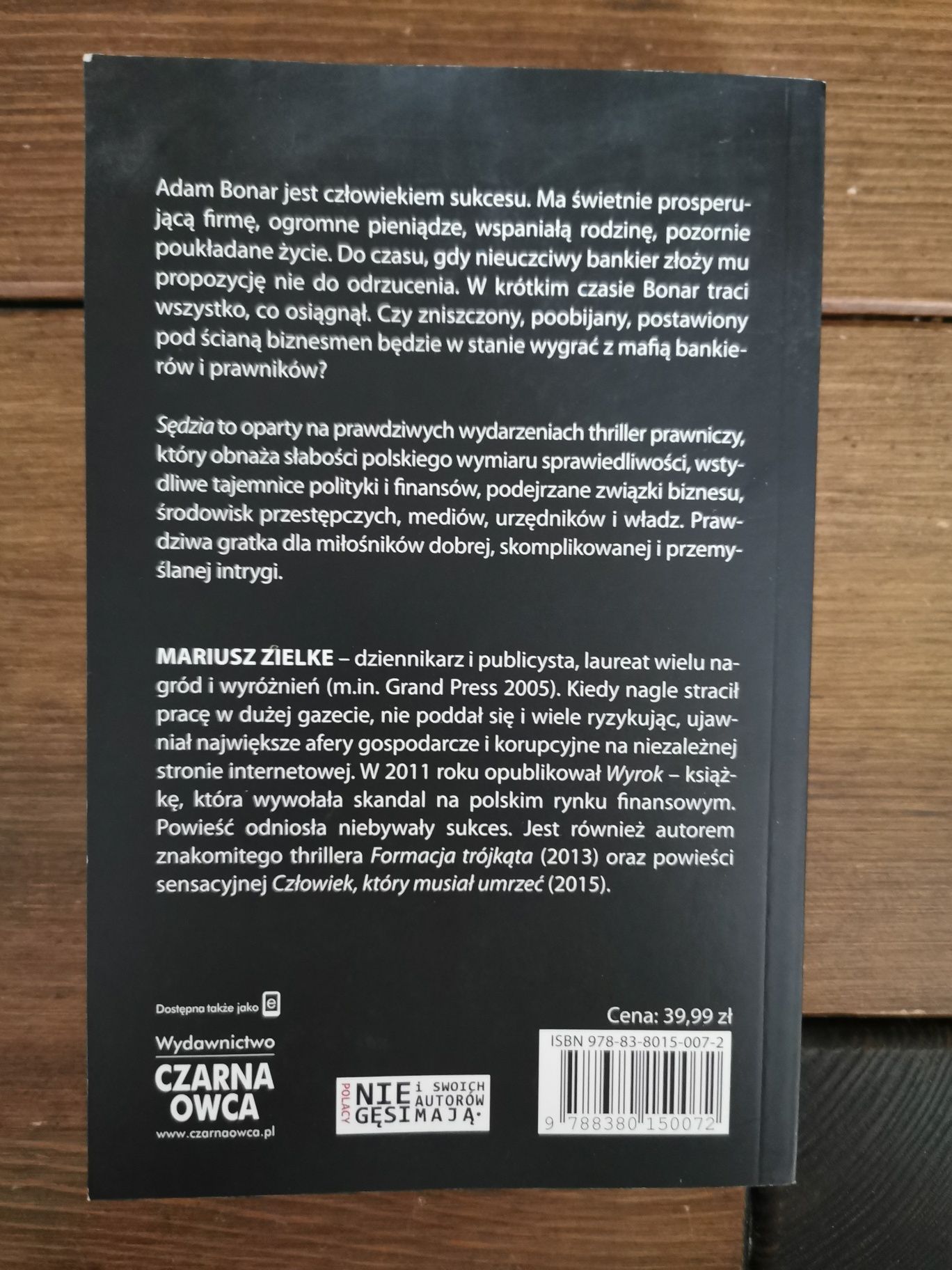 Sędzia - Mariusz Zielke - thriller psychologiczny