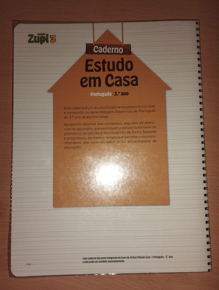Livros de fichas de Português - Zupi 3