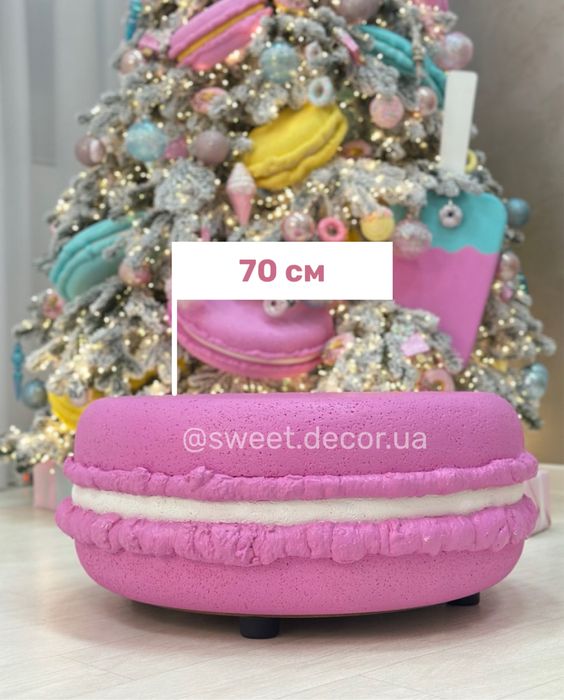 Декоративні макаронси | новорічна прикраса