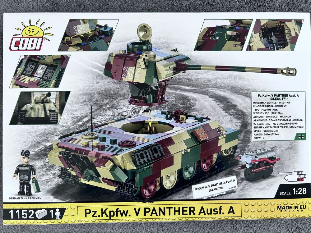 Klocki Cobi 2654 czołg Panther Ausf.A