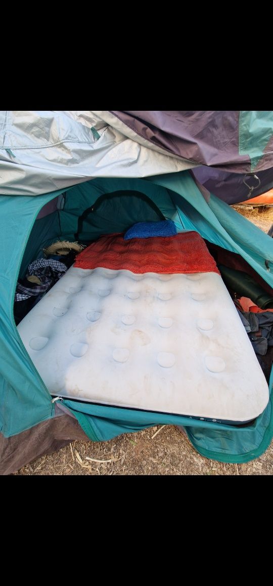 Colchão insuflável de campismo 120cm 2 pessoas