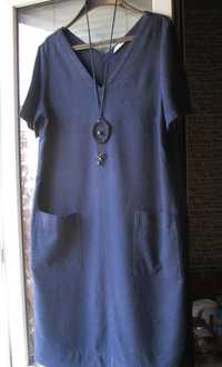 Платье летнее лен  и вискоза , размер 14/42 48-50 укр сукня лляна