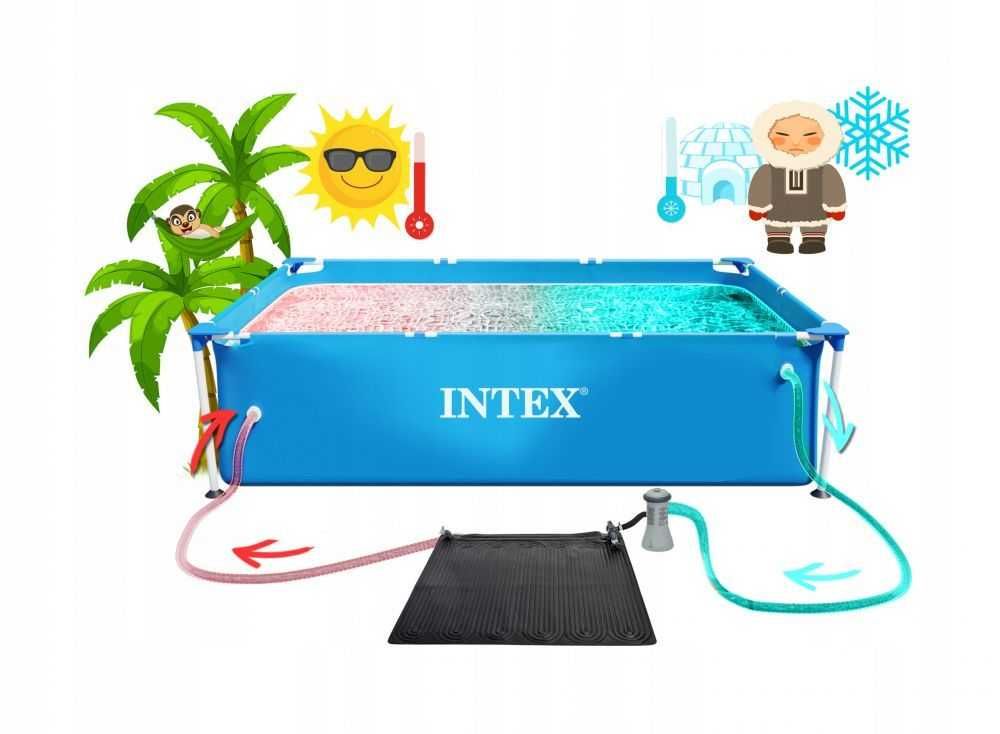 Mata solarna podgrzewająca wodę do basenu Intex
