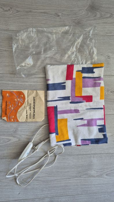 poduszka elektryczna PRL Vintage nowa +instrukcja