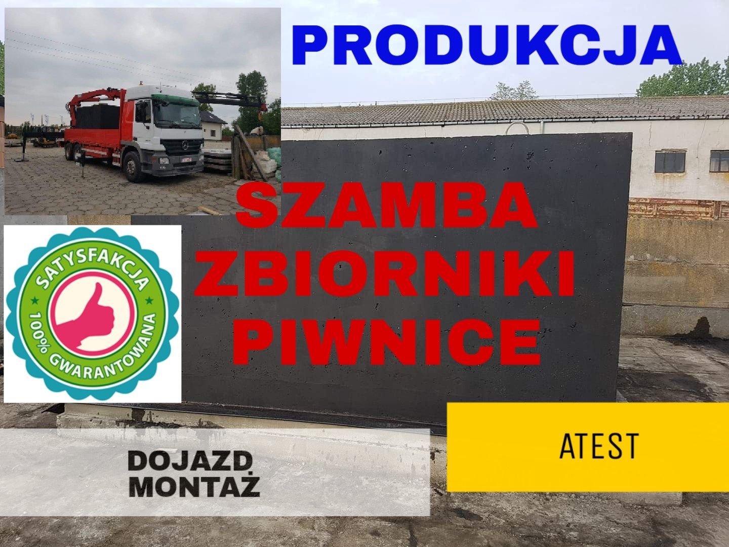 Szamba betonowe od producenta montaż 4-12m3 SZYBKO szamba zbii