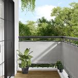 Vidaxl Parawan Balkonowy, Jasnoszary, 75X500 Cm, 100% Poliester Oxford