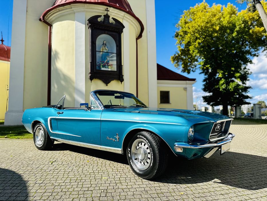 Auto do slubu MUSTANG 1967r. klasyk zabytek wynajem samochod cabrio
