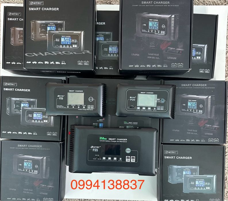 Зарядное устройство HTRC P20/Р25/Р35 12/24v кислотных, гелевых и AGM