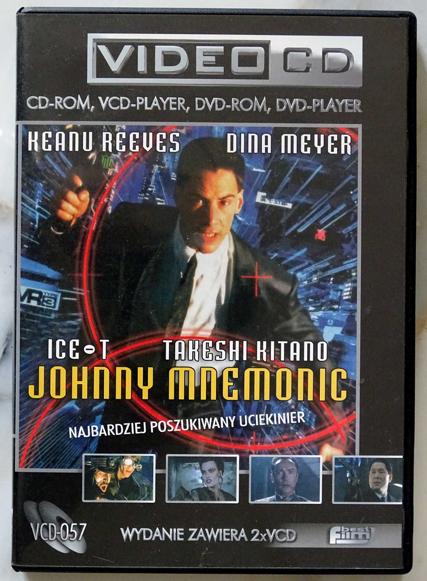 VCD SF: "Johnny Mnemonic" Keanu Reevs. 2 płyty