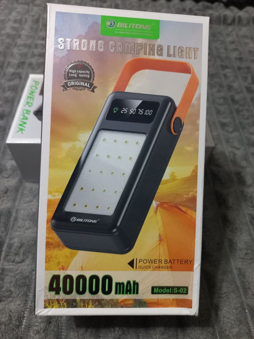 Повербанк с фонарем  Power Bank 50000 mAh