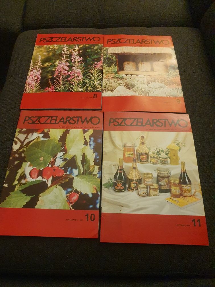 Czasopismo Pszczelarstwo 1998 nr 1,2,3,7,8,9,10,11,12
