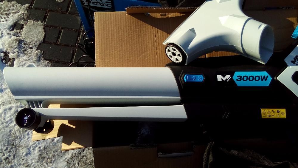 Odkurzacz do liści - dmuchawa MACALLISTER 3000 W mielenie Polecam!!!