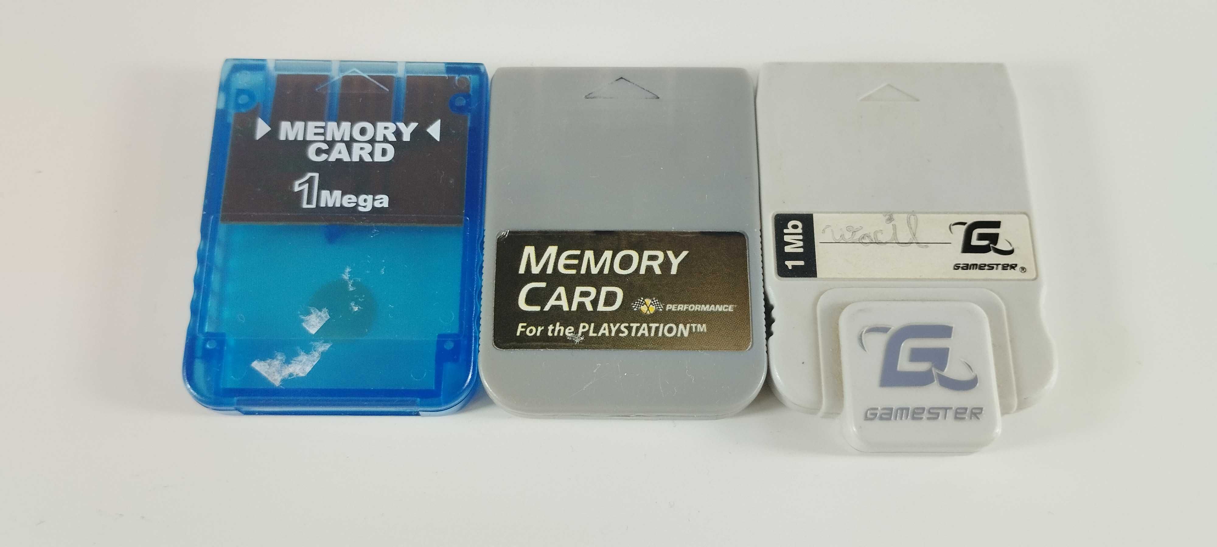 Lote 3 Cartões de Memória 1mb PS1 Playstation 1