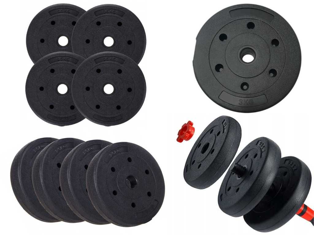 Obciążenie Ciężarki Bitumiczne ZESTAW TANIO 4x3kg 2x2,5kg 2x1,25kg
