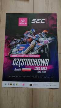 Plakat Speedway Euro Championship Częstochowa żużel