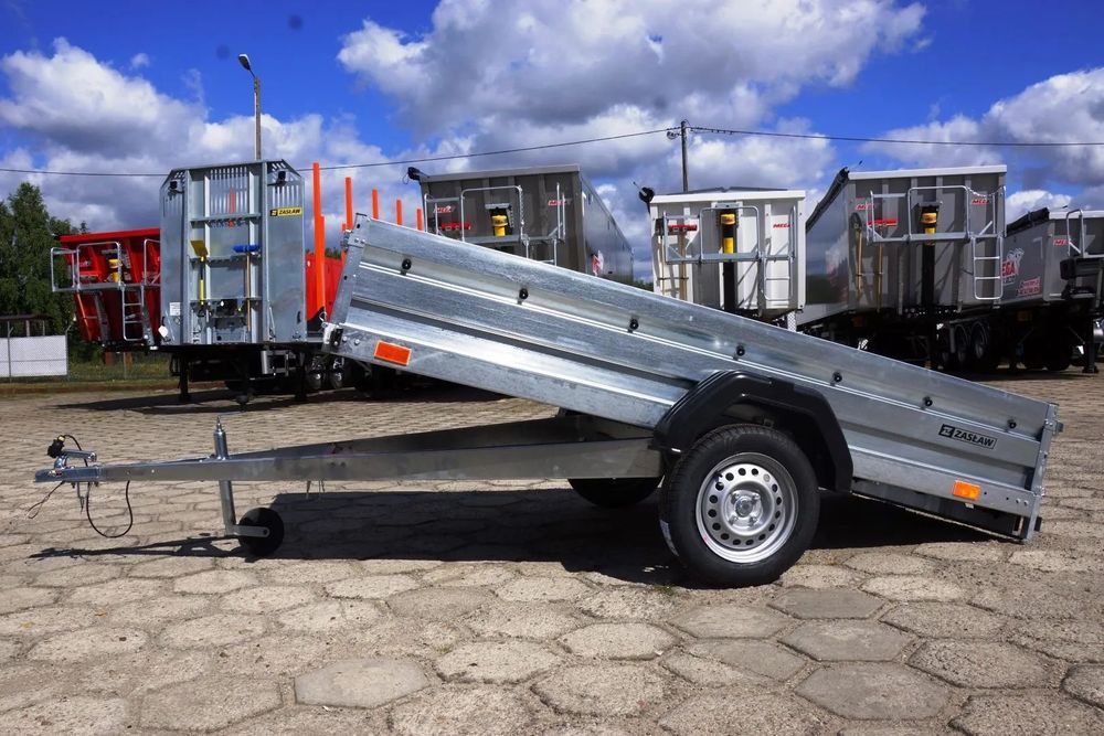 Zaslaw 1 oś, przyczepa towarowa MOCNA I SOLDNA DMC 750 KG  .: Z rejestracją i OC :. na prawko B, dł. 2,65 m, wywrotka, plandeka !