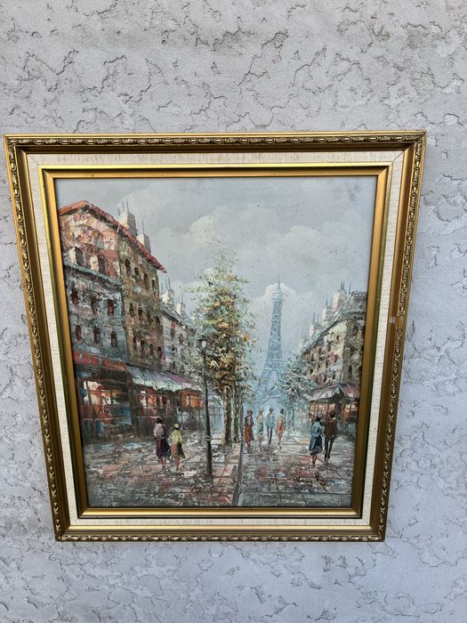 Quadro de uma paisagem em Paris