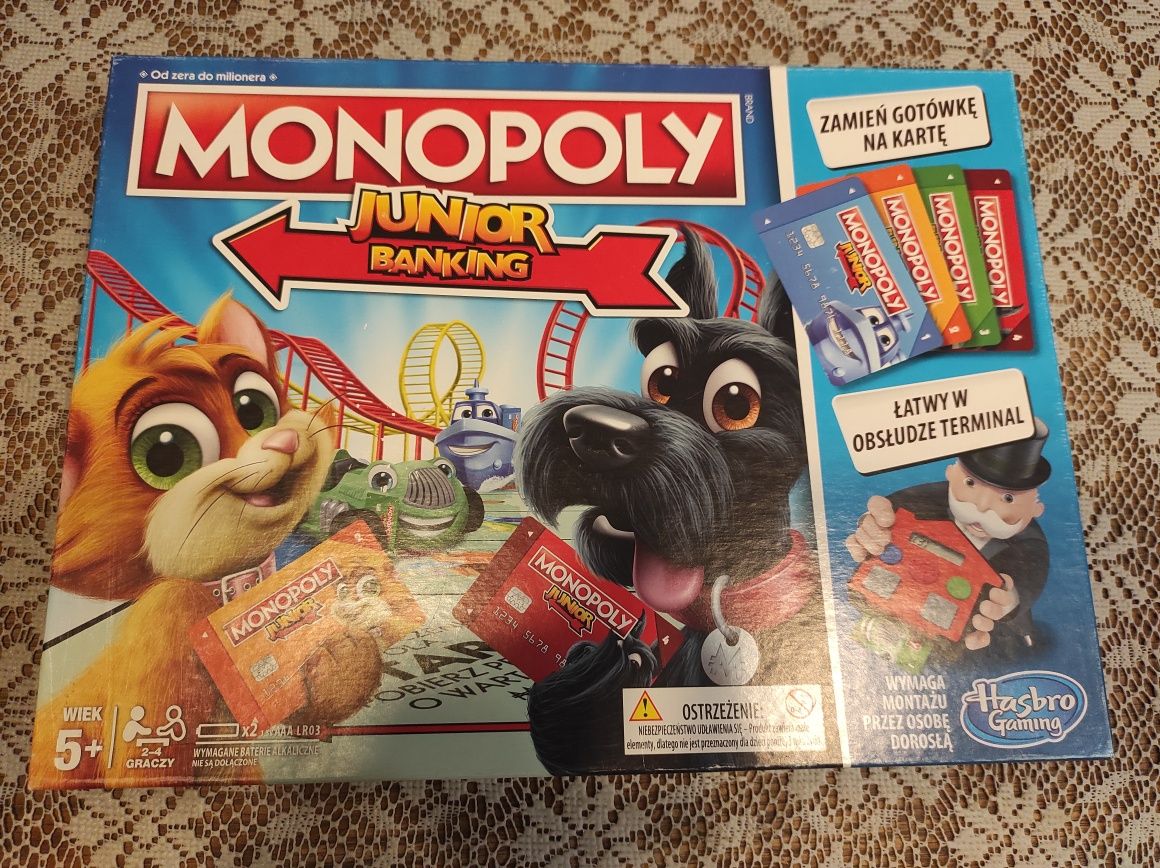 Gra planszowa Hasbro Monopoly Junior Electronic Banking