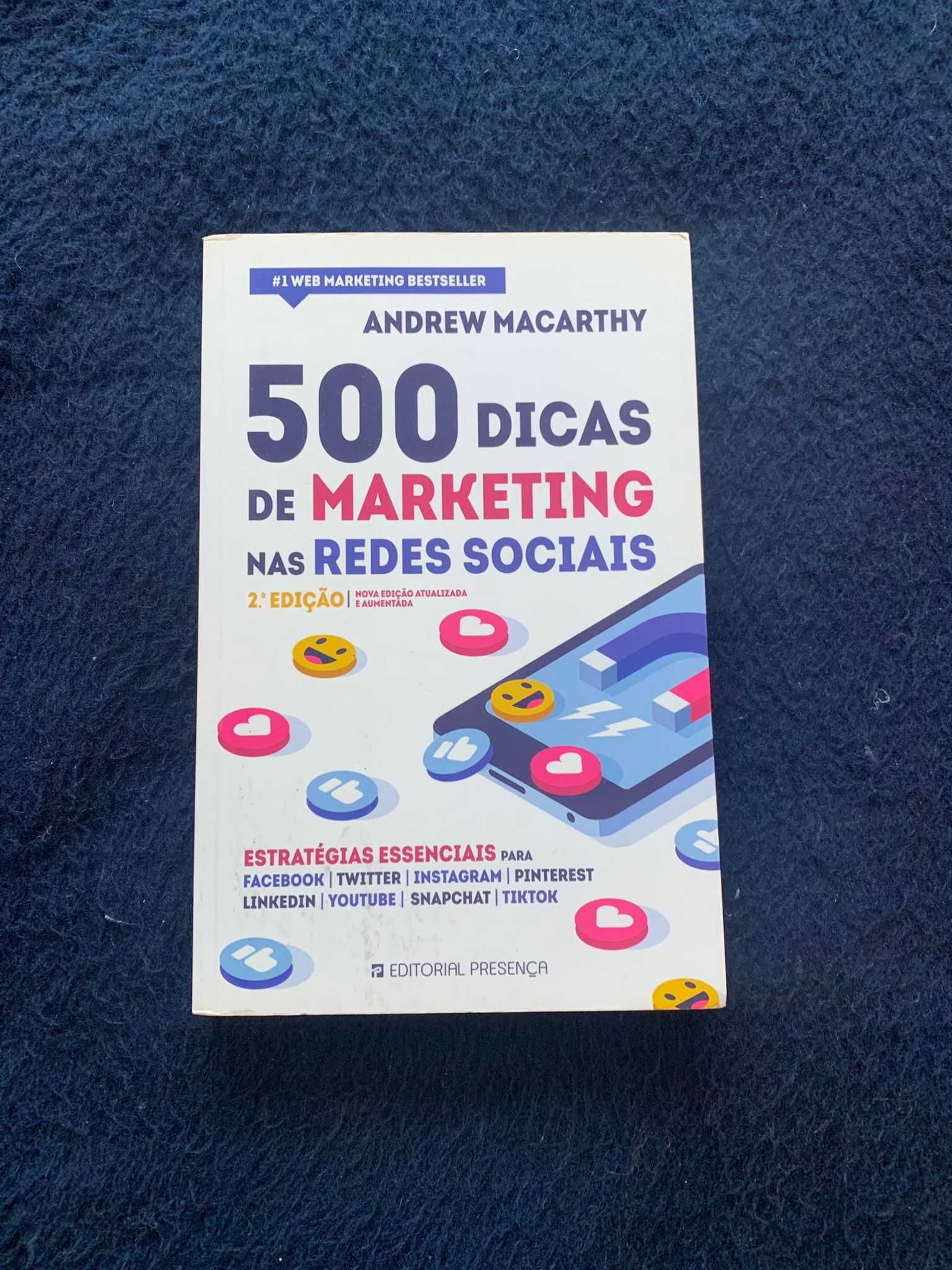 Livro "500 Dicas de Marketing nas Redes Sociais" - Andrew Macarthy