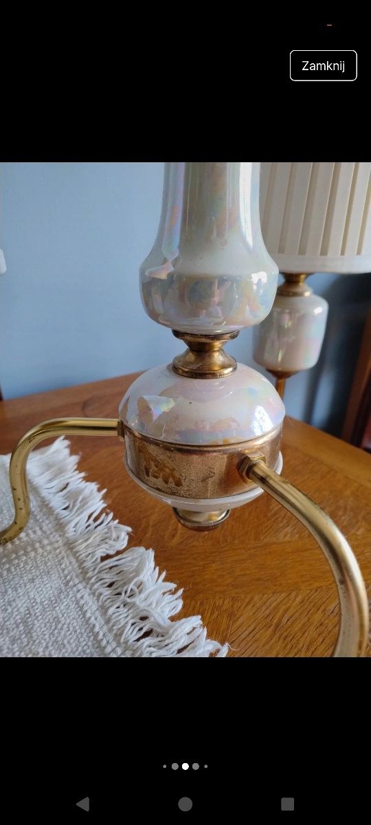 Żyrandol porcelanowy prl