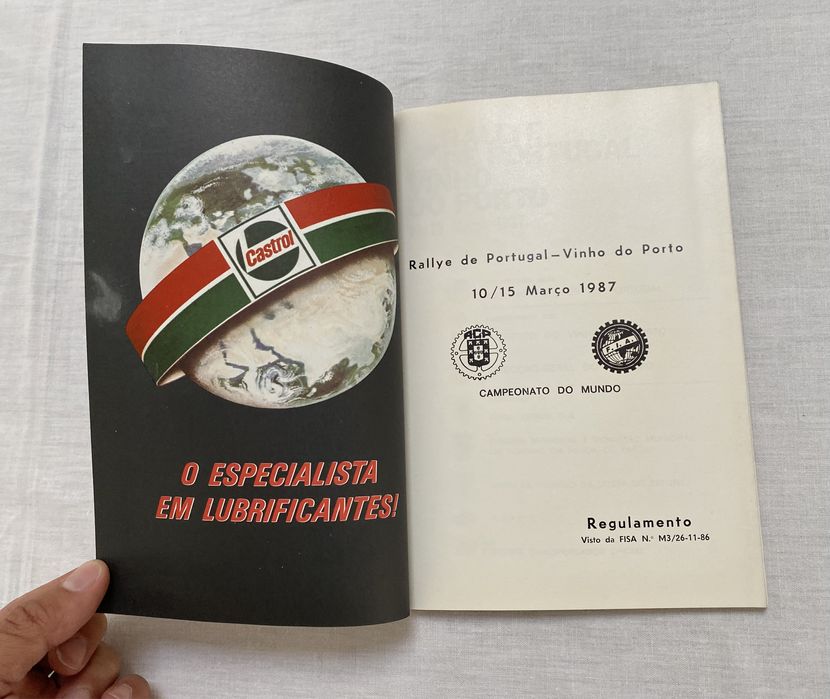 Programa Rallye Rali de Portugal Vinho do Porto 1987