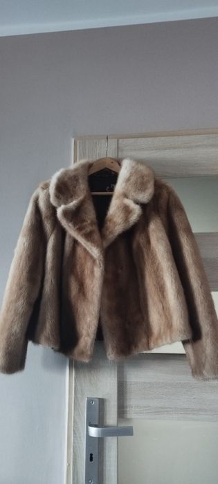 Futerko krótkie z norek biszkoptowe rozmiar 42/44