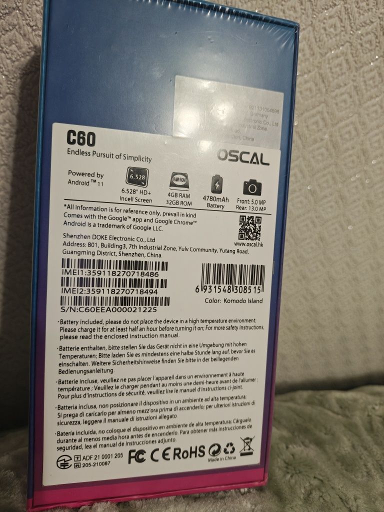 Смартфон Blackview Oscal C60
