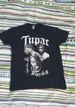 Tupac t-shirt bawełniany czarny rozm S