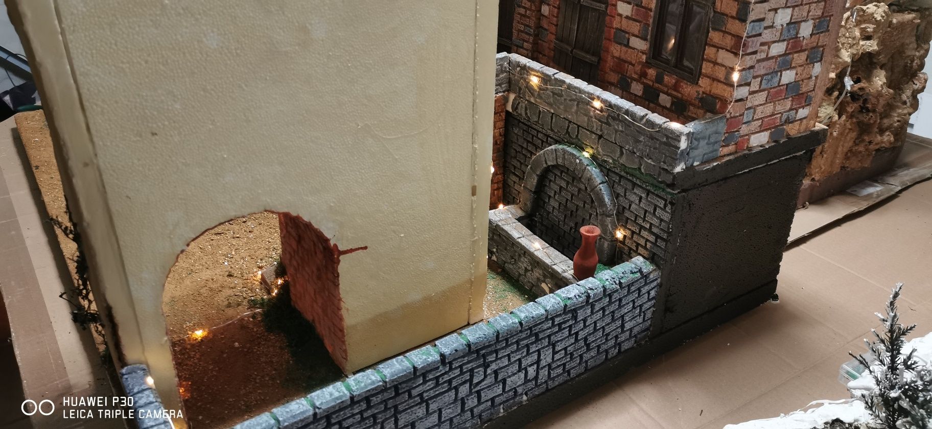 Presépio artesanal feito à mão