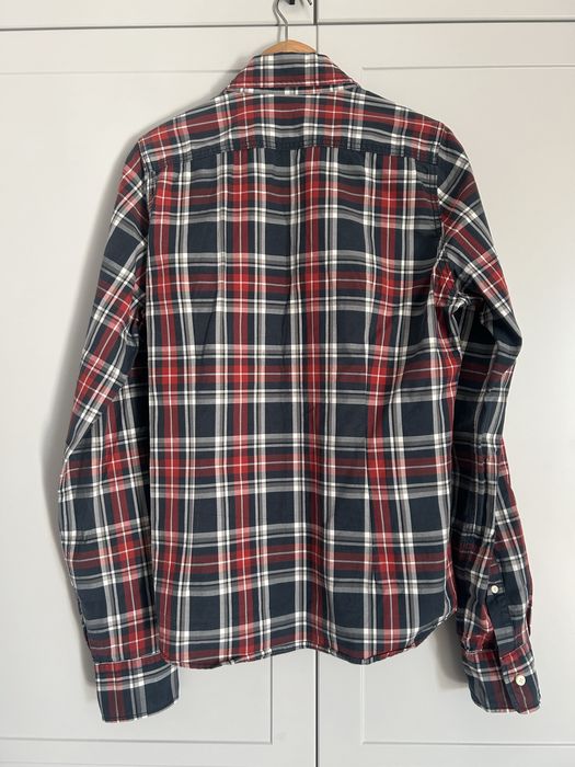 Koszula męska Abercrombie & Fitch w kratę taliowana slim fit