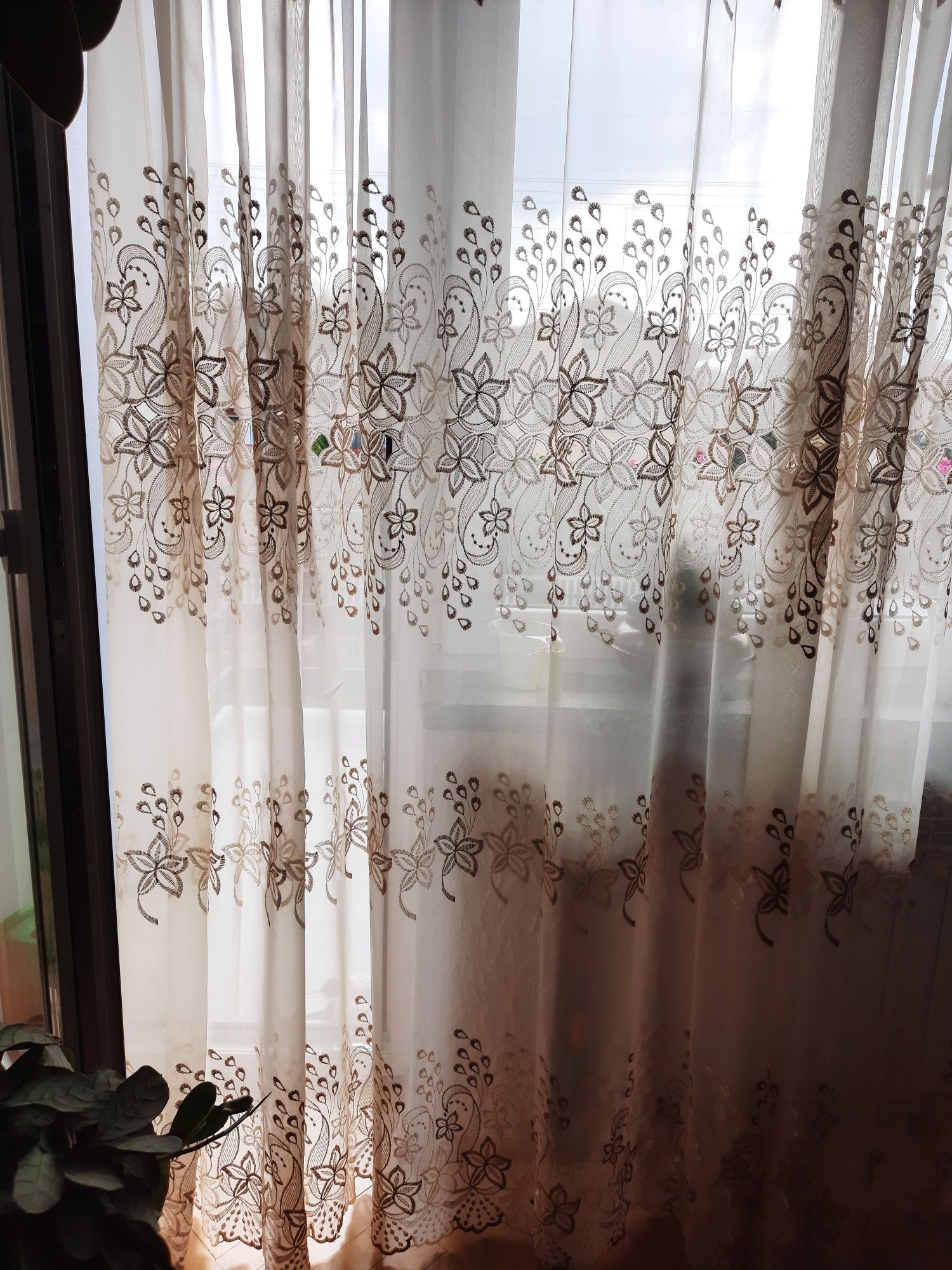 Firanki z 4 pasami gipiury 2 szt.