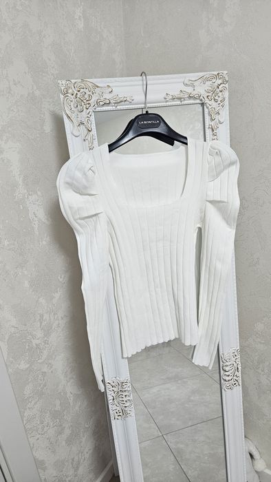 Жіноча трикотажна кофта в рубчик S-M, 42-46, лонг