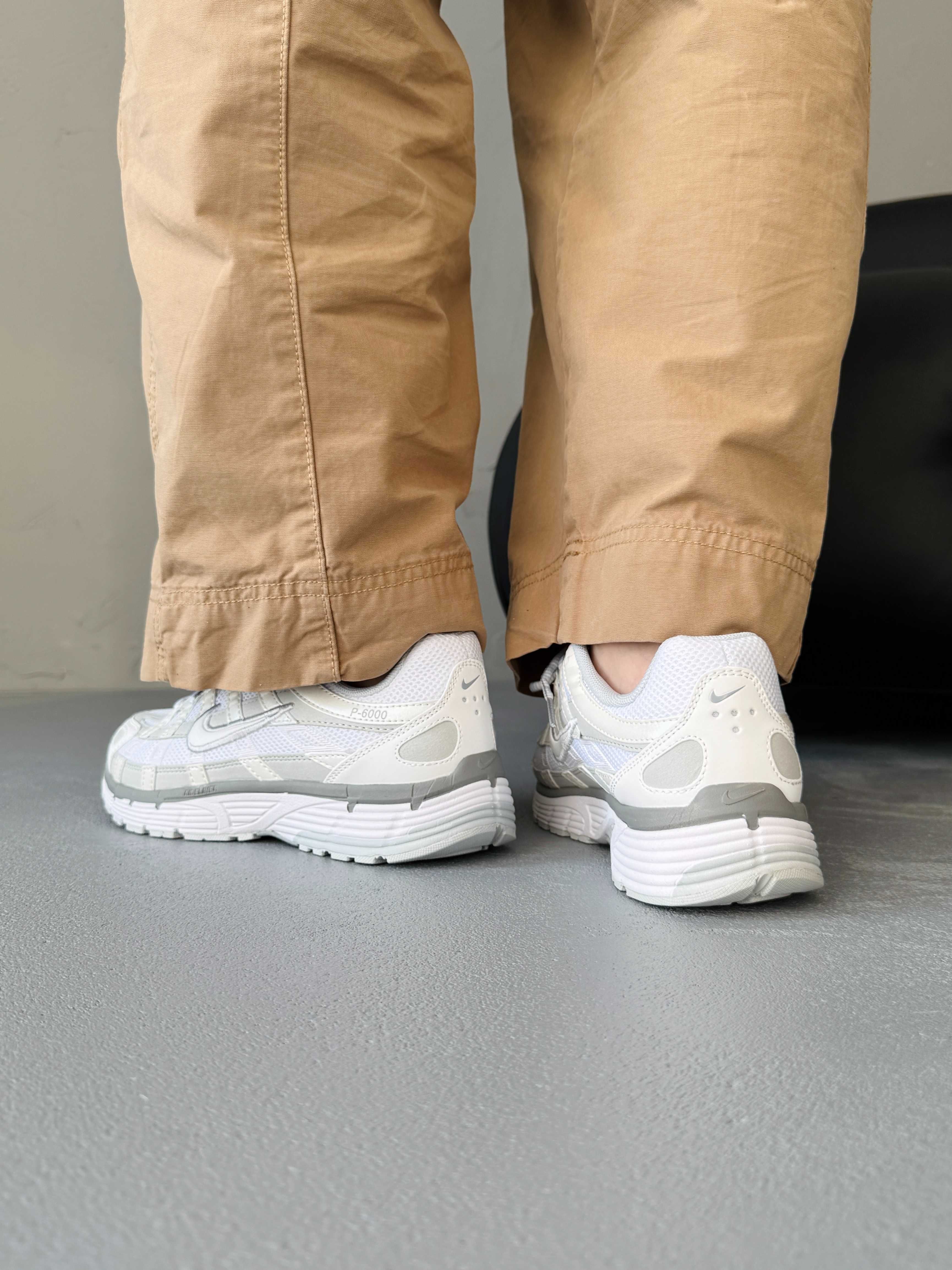 Кросівки Nike P-6000 White/Light Grey premium