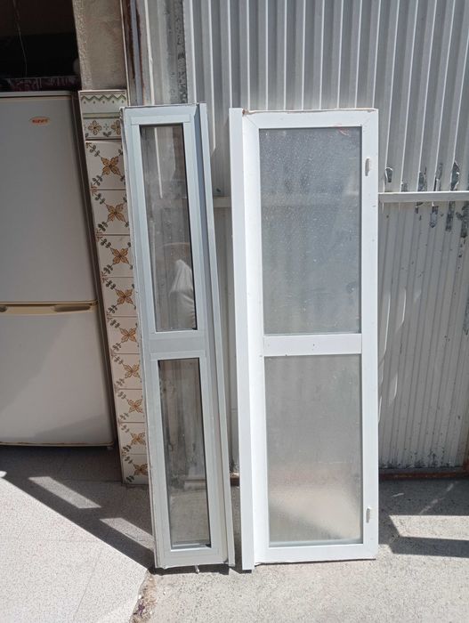 Varias janelas em aluminio