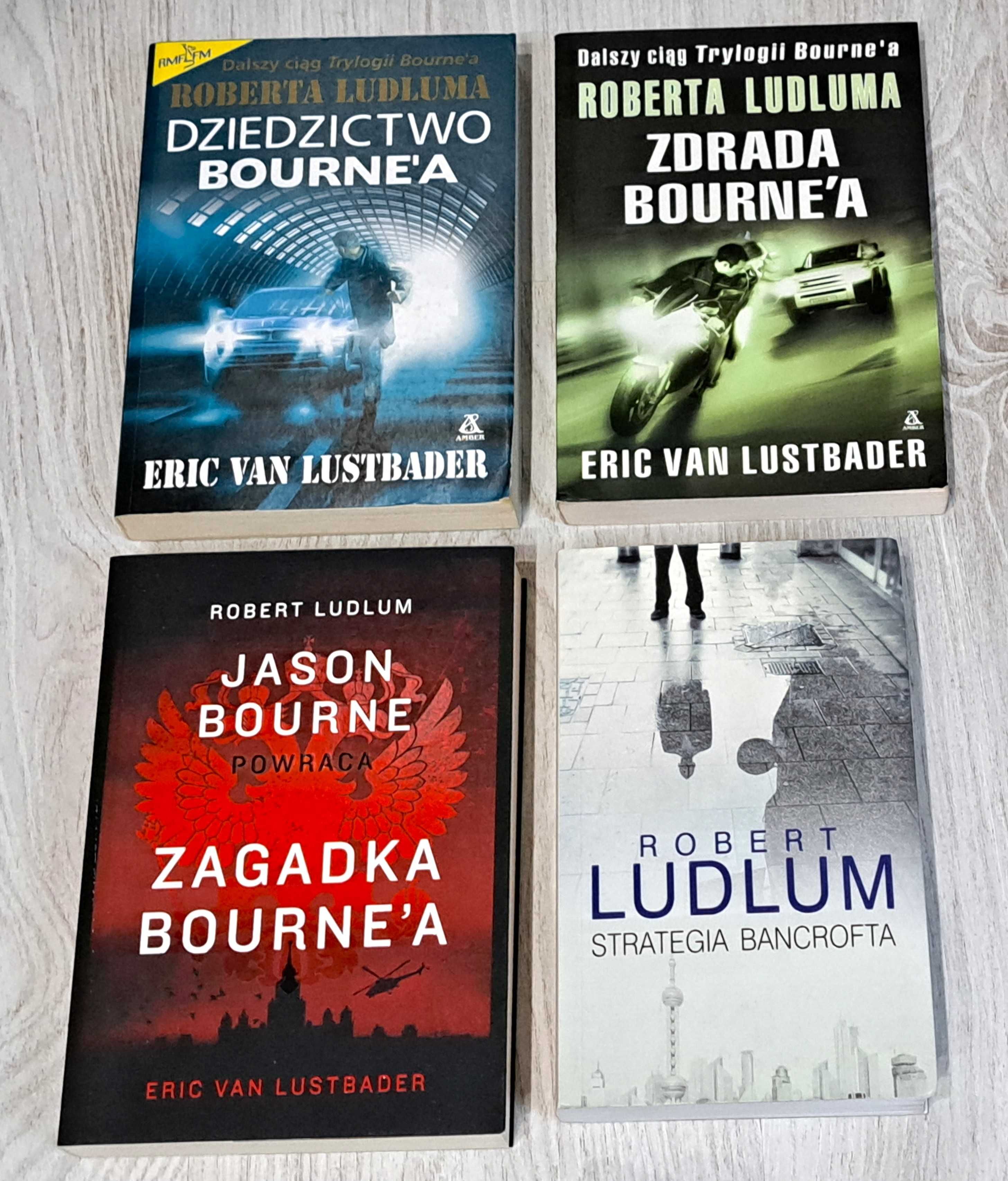 4x Ludlum Zdrada Bourne'a Dziedzictwo Zagadka Bourne'a van Lustabder