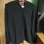 Sweter damski Joy zamek kaptur ażur M L