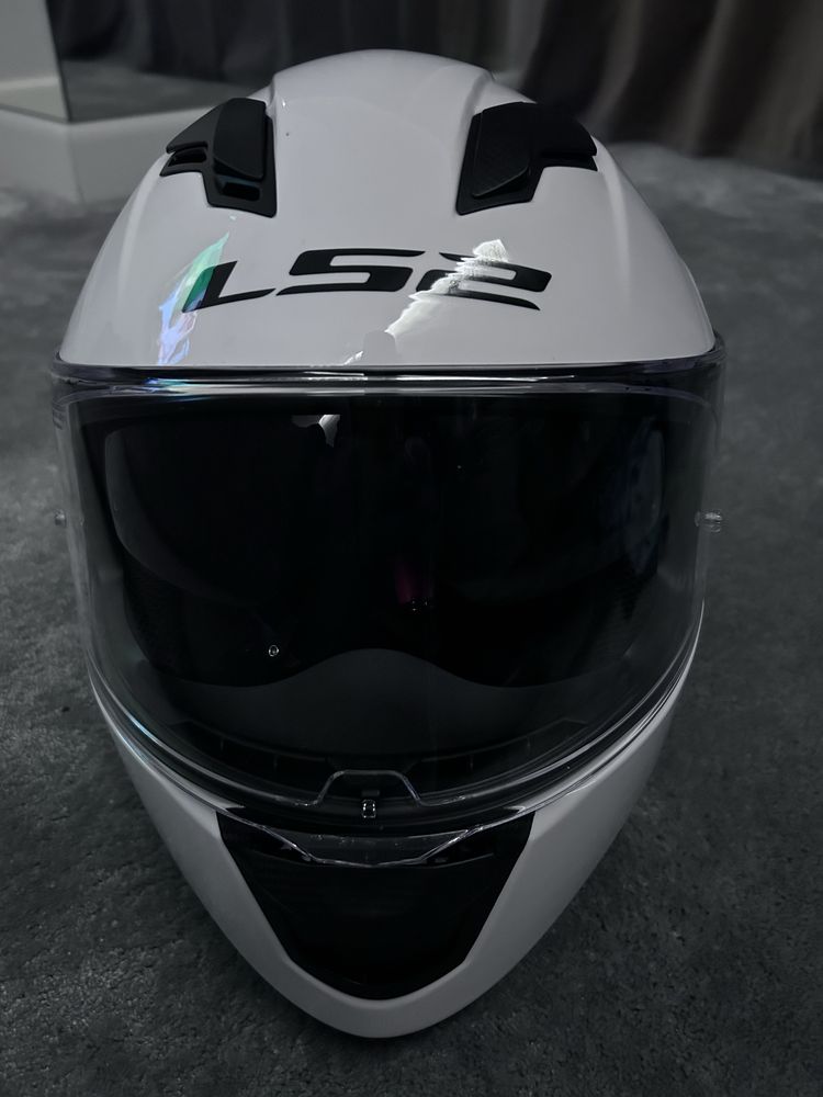 Kask motocyklowy LS2 bialy rozmiar XS