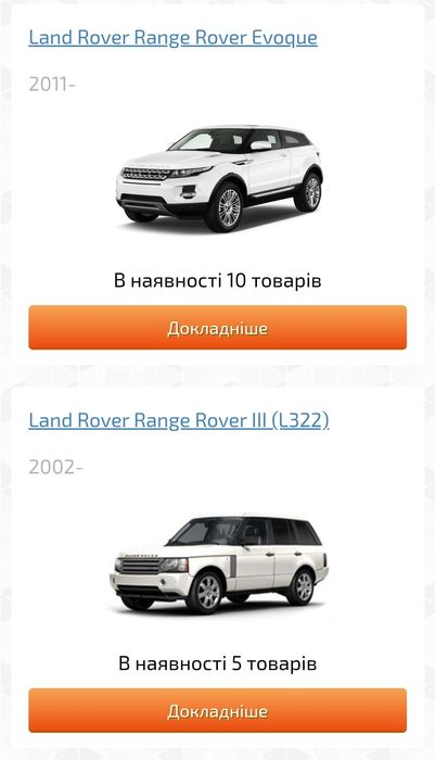 Ковры салона и багажника LAND ROVER RANGE ROVER