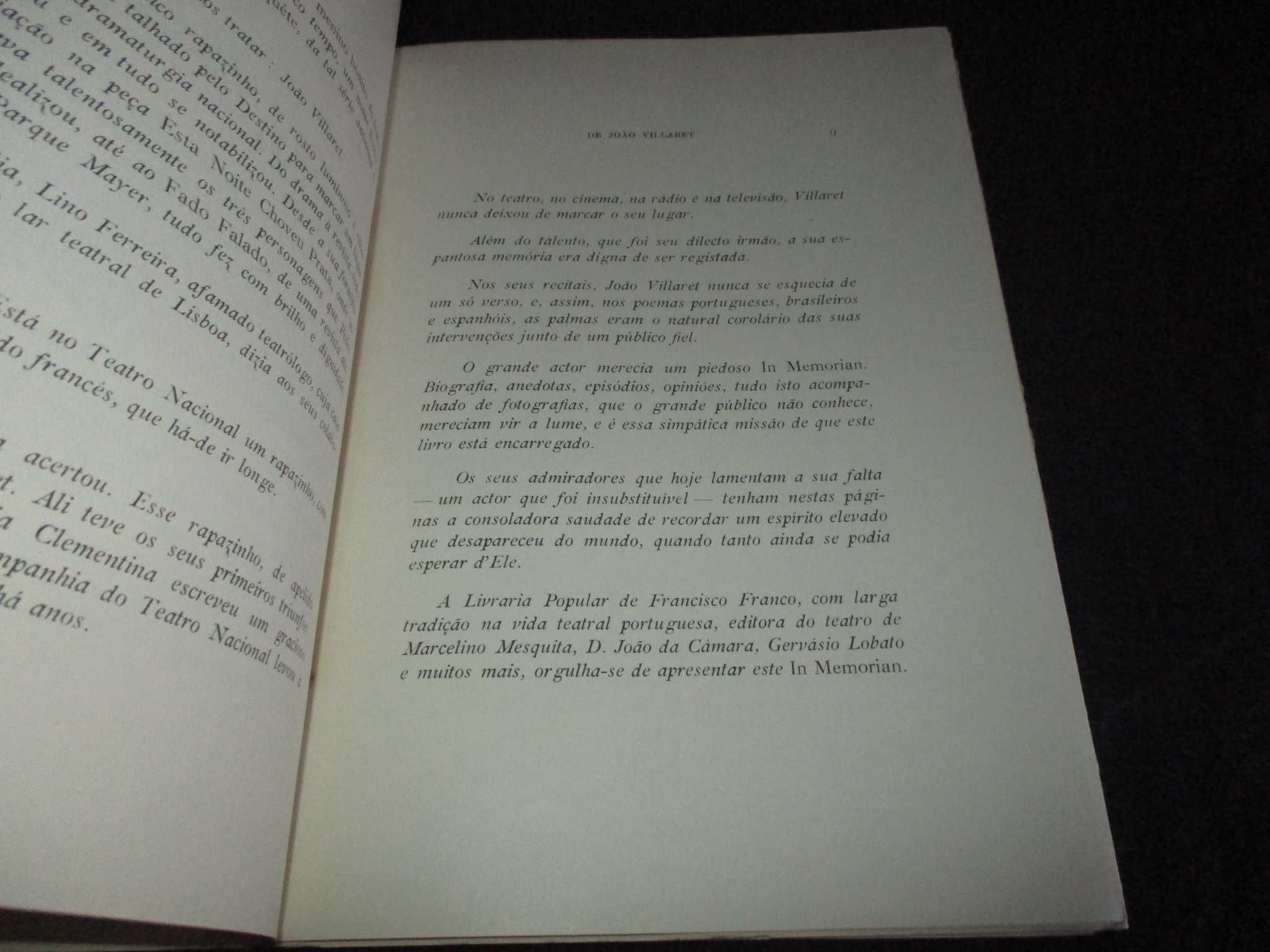 Livro In Memoriam de João Villaret