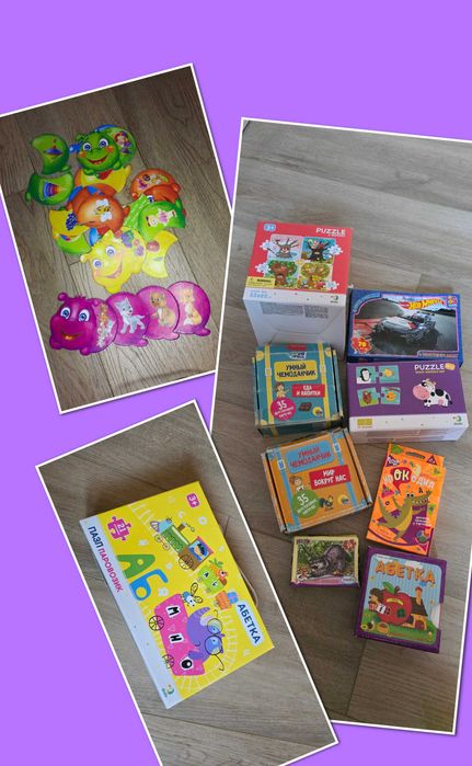 Пазли картки домана абетка puzzle vladi крокодил