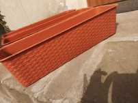 Komplet donic balkonowych 60cm/17cm + uchwyty