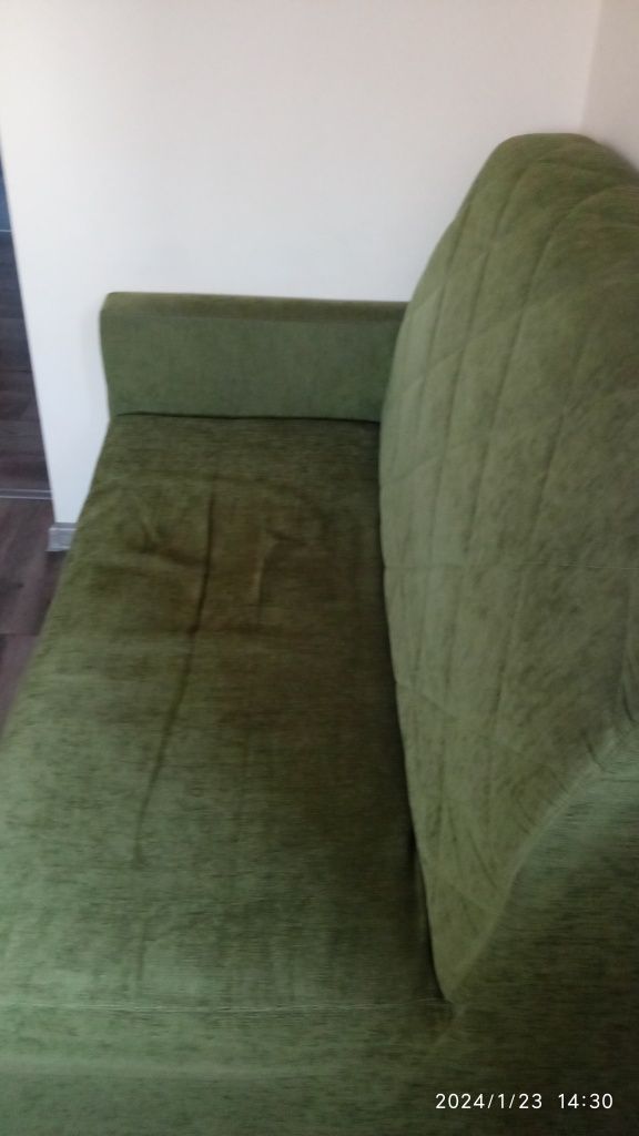 Kanapa sofa zielona narożna