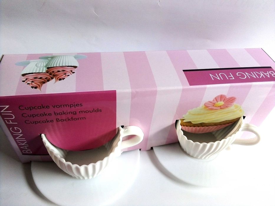 foremki filiżanki do MUFFINEK deserów SILIKONOWE