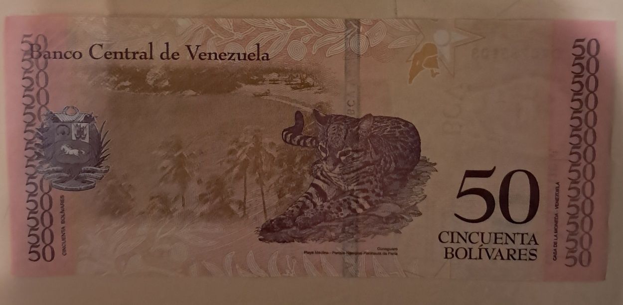 Notas da Venezuela,  não circuladas.
