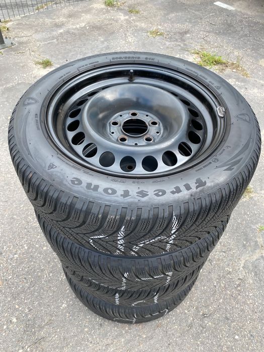 Koła stalowi Mercedes C klasa W203(pasuje do Audi,VW)+opony 205/55 r16
