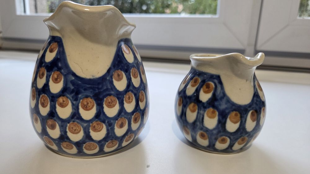 Dzbanek ceramiczny 2 sztuki stare PRL