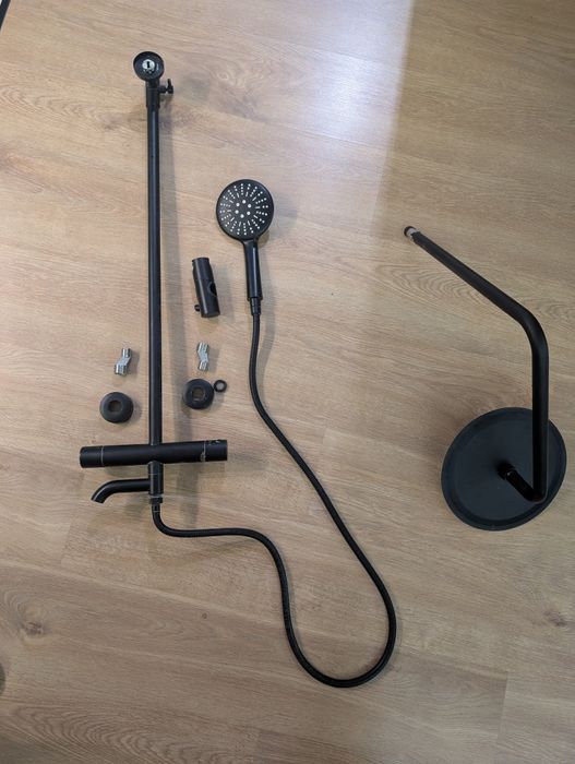 Bateria prysznicowa z termostatem, kolumna, prysznic