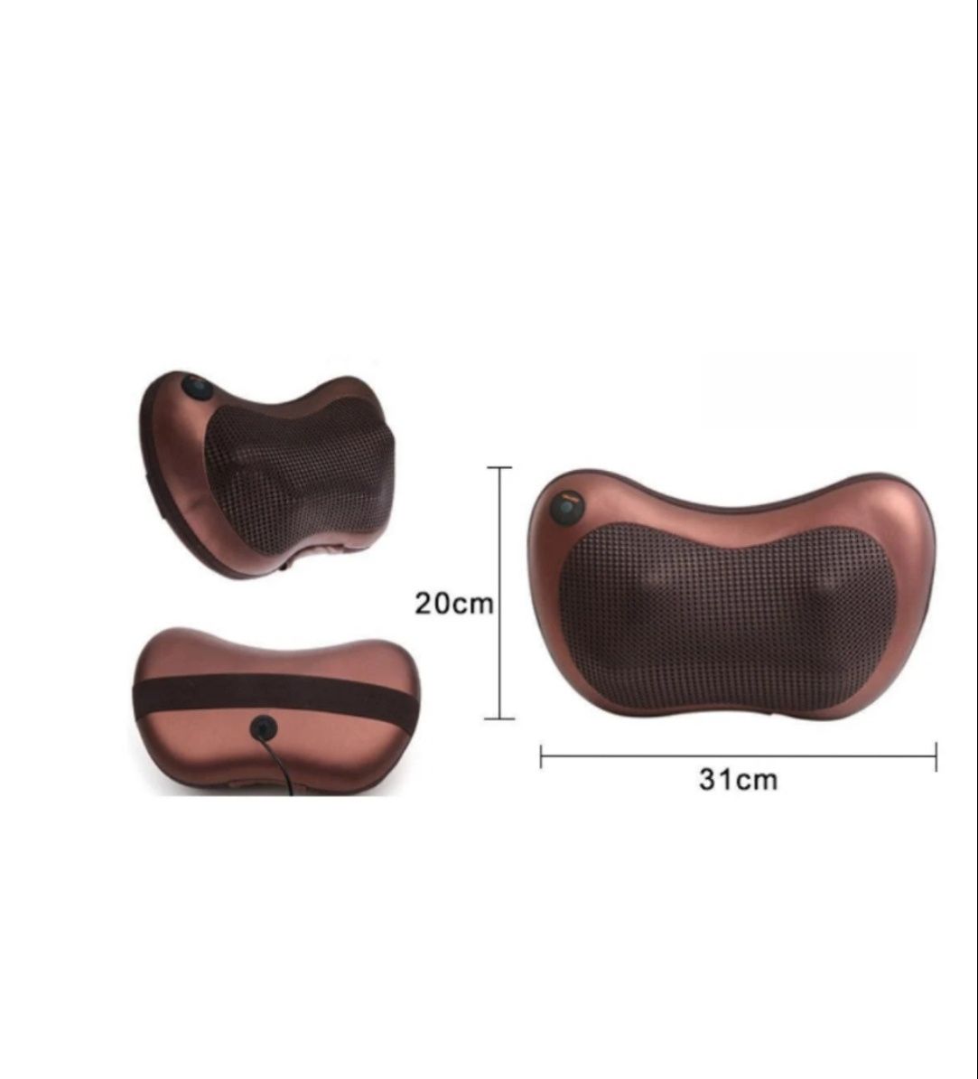 Роликовый массажер,подушка для спины и шеи Massage pillow GHM 8028, 8